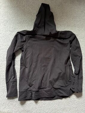 aerie Black Hooded Sweatshirt